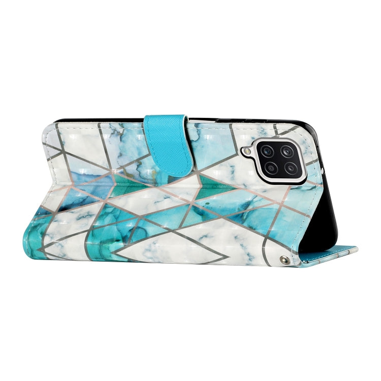 For Samsung Galaxy A22 4G 3D Pattern Horizontal Flip PU Leather Case with Holder & Card Slots & Wallet(Marble) by buy2fix