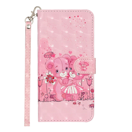 For Samsung Galaxy A22 4G 3D Pattern Horizontal Flip PU Leather Case with Holder & Card Slots & Wallet(Little Bear) by buy2fix