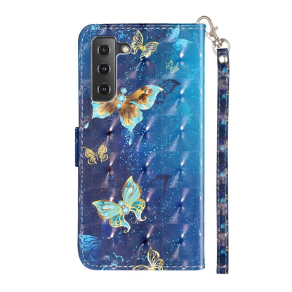 For Samsung Galaxy S21 FE 5G 3D Pattern Horizontal Flip PU Leather Case with Holder & Card Slots & Wallet(Rankine Butterfly) by buy2fix
