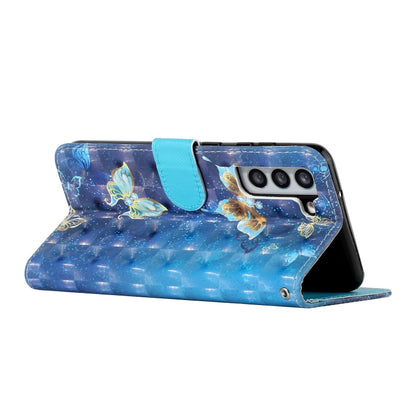For Samsung Galaxy S21 FE 5G 3D Pattern Horizontal Flip PU Leather Case with Holder & Card Slots & Wallet(Rankine Butterfly) by buy2fix