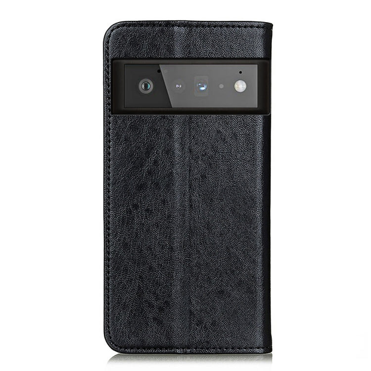 For Google Pixel 6 Pro Magnetic Crazy Horse Texture Horizontal Flip Leather Case with Holder & Card Slots & Wallet(Black) - Google Cases by buy2fix | Online Shopping UK | buy2fix