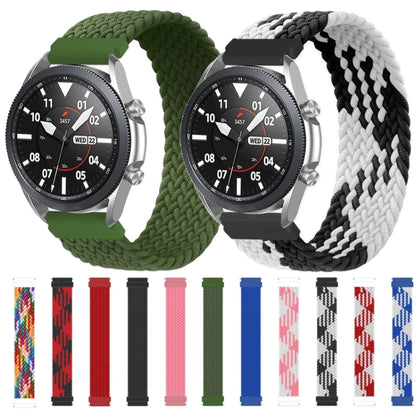 For Garmin Vivoactive 3 Adjustable Nylon Braided Elasticity Watch Band, Size:145mm(Rainbow) - Watch Bands by buy2fix | Online Shopping UK | buy2fix