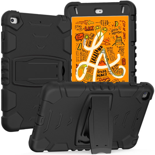 3-Layer Protection Screen Frame + PC + Silicone Shockproof Combination Case with Holder For iPad mini 5 / 4(Black) - iPad mini (2019) / mini 5 Cases by buy2fix | Online Shopping UK | buy2fix
