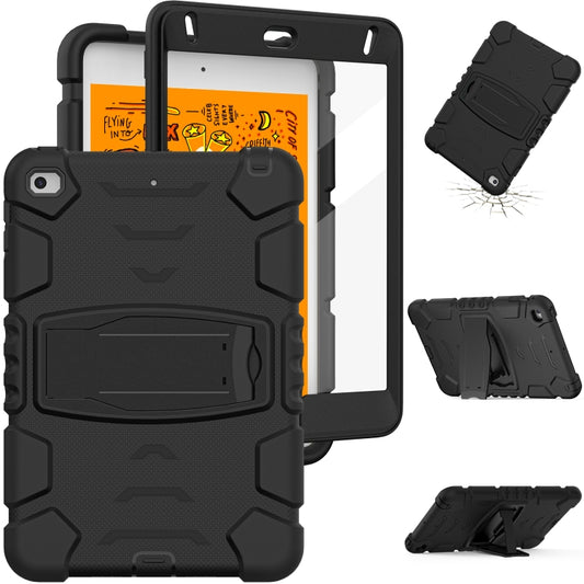 3-Layer Protection Screen Frame + PC + Silicone Shockproof Combination Case with Holder For iPad mini 5 / 4(Black) - iPad mini (2019) / mini 5 Cases by buy2fix | Online Shopping UK | buy2fix