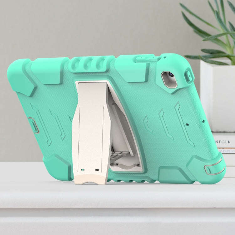3-Layer Protection Screen Frame + PC + Silicone Shockproof Combination Case with Holder For iPad mini 5 / 4(Mint Green) - iPad mini (2019) / mini 5 Cases by buy2fix | Online Shopping UK | buy2fix