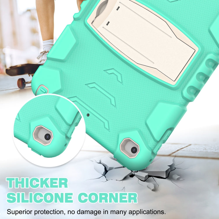 3-Layer Protection Screen Frame + PC + Silicone Shockproof Combination Case with Holder For iPad mini 5 / 4(Mint Green) - iPad mini (2019) / mini 5 Cases by buy2fix | Online Shopping UK | buy2fix