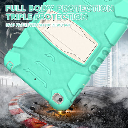 3-Layer Protection Screen Frame + PC + Silicone Shockproof Combination Case with Holder For iPad mini 5 / 4(Mint Green) - iPad mini (2019) / mini 5 Cases by buy2fix | Online Shopping UK | buy2fix
