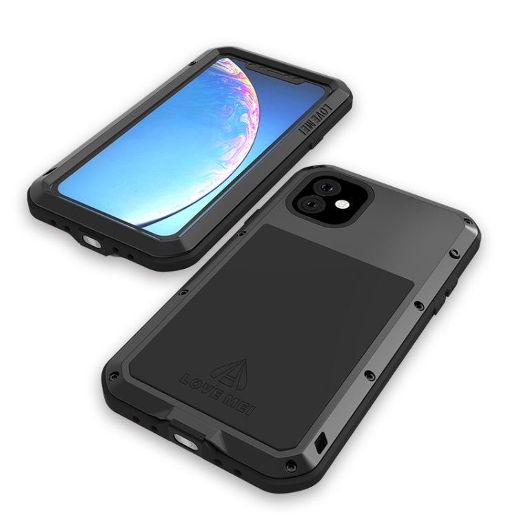For iPhone 11 LOVE MEI Metal Shockproof Waterproof Dustproof Protective Case(Silver) - iPhone 11 Cases by LOVE MEI | Online Shopping UK | buy2fix