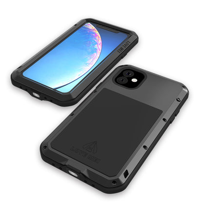 For iPhone 11 LOVE MEI Metal Shockproof Waterproof Dustproof Protective Case(Silver) - iPhone 11 Cases by LOVE MEI | Online Shopping UK | buy2fix