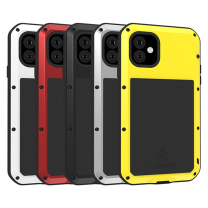 For iPhone 11 LOVE MEI Metal Shockproof Waterproof Dustproof Protective Case(White) - iPhone 11 Cases by LOVE MEI | Online Shopping UK | buy2fix