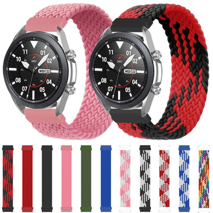 For Samsung Galaxy Watch 42mm Adjustable Nylon Braided Elasticity Watch Band, Size:155mm(Black) - Watch Bands by buy2fix | Online Shopping UK | buy2fix