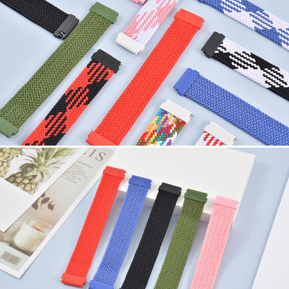 For Samsung Galaxy Watch 3 45mm Adjustable Nylon Braided Elasticity Watch Band, Size:155mm(Rainbow) - Watch Bands by buy2fix | Online Shopping UK | buy2fix