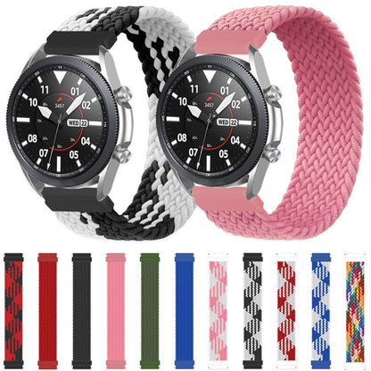 For Samsung Galaxy Watch Active / Active2 40mm / Active2 44mm Adjustable Nylon Braided Elasticity Watch Band, Size:145mm(Army Green) - Watch Bands by buy2fix | Online Shopping UK | buy2fix