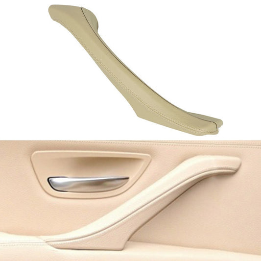 Car Leather Right Side Inner Door Handle Assembly 51417225854 for BMW 5 Series F10 / F18 2011-2017(Beige) - Door Handles by buy2fix | Online Shopping UK | buy2fix