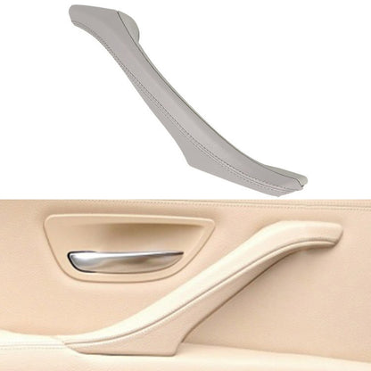 Car Leather Right Side Inner Door Handle Assembly 51417225854 for BMW 5 Series F10 / F18 2011-2017(Grey) - Door Handles by buy2fix | Online Shopping UK | buy2fix