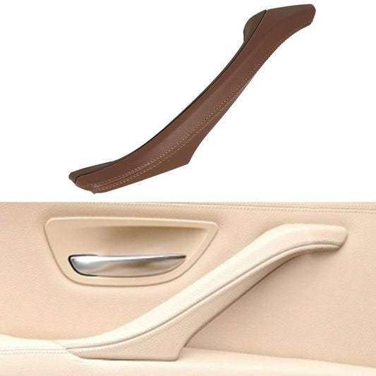 Car Leather Left Side Inner Door Handle Assembly 51417225854 for BMW 5 Series F10 / F18 2011-2017(Wine Red) - Door Handles by buy2fix | Online Shopping UK | buy2fix