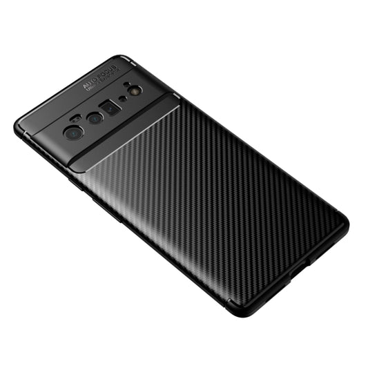 For Google Pixel 6 Pro Carbon Fiber Texture Shockproof TPU Case(Black) - Google Cases by buy2fix | Online Shopping UK | buy2fix