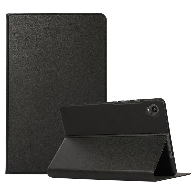 For Lenovo Tab M8 8705/8505 Voltage Craft Texture TPU Horizontal Flip Protective Case with Holder(Black) - Lenovo by buy2fix | Online Shopping UK | buy2fix