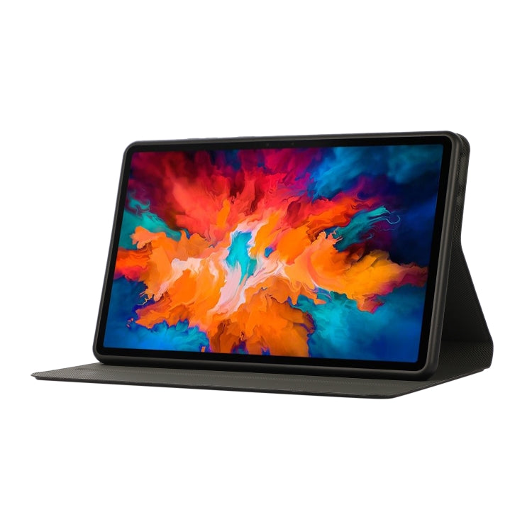 For Lenovo Tab M8 8705/8505 Voltage Craft Texture TPU Horizontal Flip Protective Case with Holder(Black) - Lenovo by buy2fix | Online Shopping UK | buy2fix