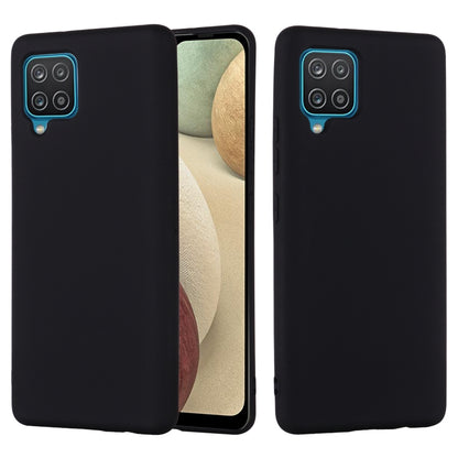 For Samsung Galaxy A22 4G Solid Color Liquid Silicone Dropproof Full Coverage Protective Case(Black) by buy2fix