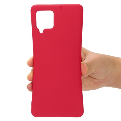 For Samsung Galaxy A22 4G Solid Color Liquid Silicone Dropproof Full Coverage Protective Case(Red) by buy2fix