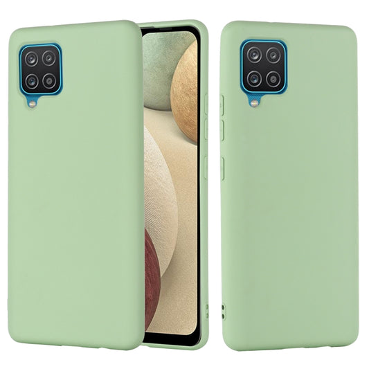 For Samsung Galaxy A22 4G Solid Color Liquid Silicone Dropproof Full Coverage Protective Case(Green) by buy2fix