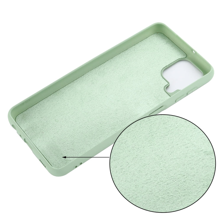 For Samsung Galaxy A22 4G Solid Color Liquid Silicone Dropproof Full Coverage Protective Case(Green) by buy2fix