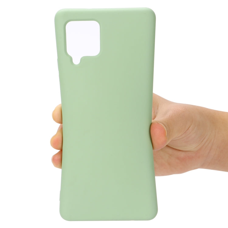For Samsung Galaxy A22 4G Solid Color Liquid Silicone Dropproof Full Coverage Protective Case(Green) by buy2fix