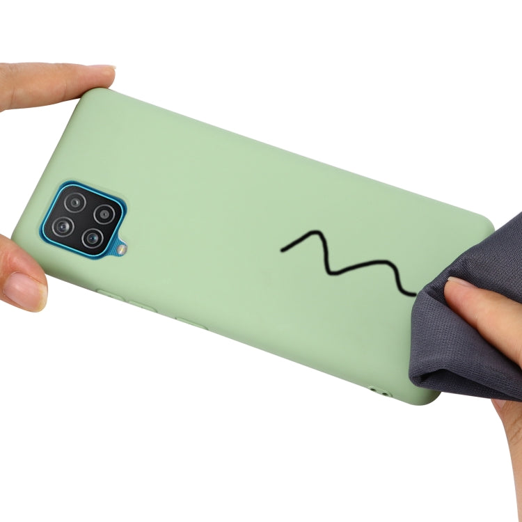 For Samsung Galaxy A22 4G Solid Color Liquid Silicone Dropproof Full Coverage Protective Case(Green) by buy2fix