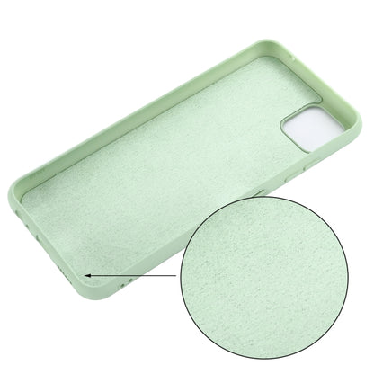 For Samsung Galaxy A22 5G Solid Color Liquid Silicone Dropproof Full Coverage Protective Case(Green) by buy2fix