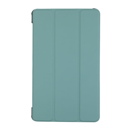 For Samsung Galaxy Tab A7 Lite 8.4 T220/225 3-folding Skin Texture Horizontal Flip TPU + PU Leather Case with Holder(Green) - Tab A7 Lite T220 / T225 by buy2fix | Online Shopping UK | buy2fix