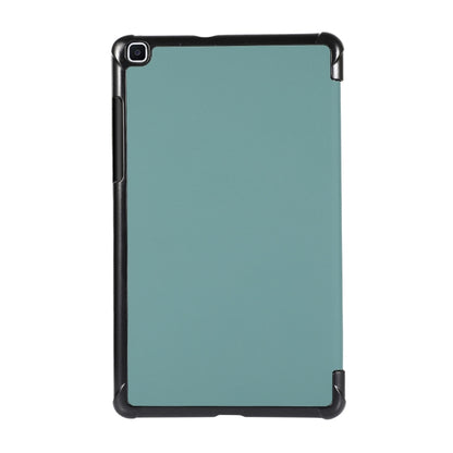For Samsung Galaxy Tab A7 Lite 8.4 T220/225 3-folding Skin Texture Horizontal Flip TPU + PU Leather Case with Holder(Green) - Tab A7 Lite T220 / T225 by buy2fix | Online Shopping UK | buy2fix