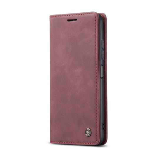 For Samsung Galaxy A22 5G CaseMe 013 Multifunctional Horizontal Flip Leather Case with Card Slot & Holder & Wallet(Wine Red) by CaseMe