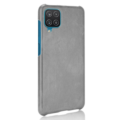 For Samsung Galaxy A22 4G Shockproof Litchi Texture PC + PU Case(Gray) by buy2fix