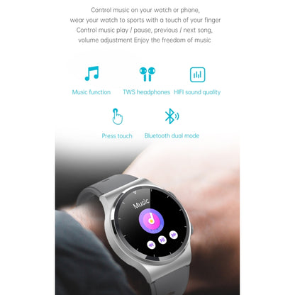 GT69 1.3 inch IPS Touch Screen IP67 Waterproof Bluetooth Earphone Smart Watch, Support Sleep Monitoring / Heart Rate Monitoring / Bluetooth Call(Black Steel Band) by buy2fix