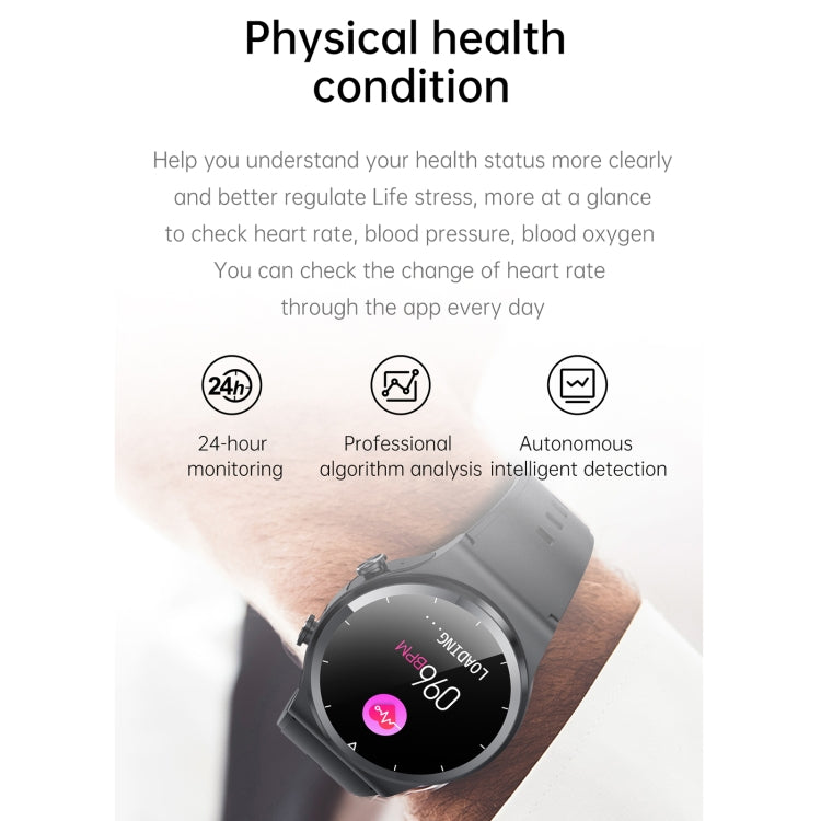 GT69 1.3 inch IPS Touch Screen IP67 Waterproof Bluetooth Earphone Smart Watch, Support Sleep Monitoring / Heart Rate Monitoring / Bluetooth Call(Black Steel Band) by buy2fix