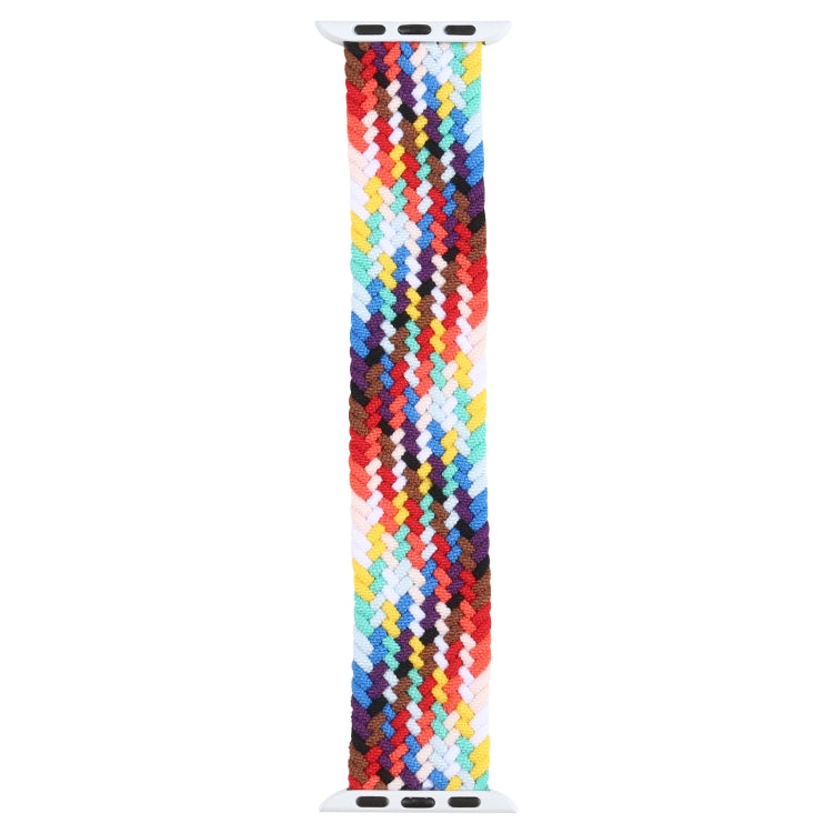 Metal Head Braided Nylon Watch Band, Size: S 135mm For Apple Watch Series 9&8&7 41mm / SE 3&SE 2&6&SE&5&4 40mm / 3&2&1 38mm(Colorful) by buy2fix
