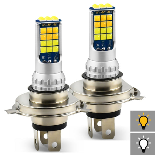 2 PCS V6 H4 DC9-36V 30W 3000LM IP65 Car LED Double Color Fog Light with 30LEDs SMD-2525 Lamp - Fog / Driving Lights by buy2fix | Online Shopping UK | buy2fix