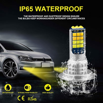 2 PCS V6 H7 DC9-36V 30W 3000LM IP65 Car LED Double Color Fog Light with 30LEDs SMD-2525 Lamp - Fog / Driving Lights by buy2fix | Online Shopping UK | buy2fix