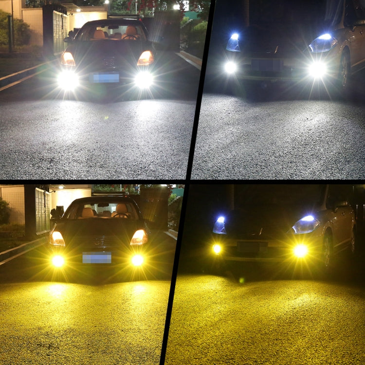 2 PCS V6 H7 DC9-36V 30W 3000LM IP65 Car LED Double Color Fog Light with 30LEDs SMD-2525 Lamp - Fog / Driving Lights by buy2fix | Online Shopping UK | buy2fix