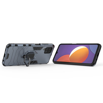 For Samsung Galaxy M12 Shockproof PC + TPU Protective Case with Magnetic Ring Holder(Navy Blue) by buy2fix