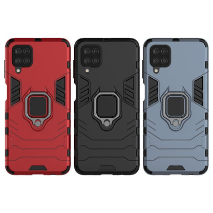 For Samsung Galaxy M12 Shockproof PC + TPU Protective Case with Magnetic Ring Holder(Red) by buy2fix