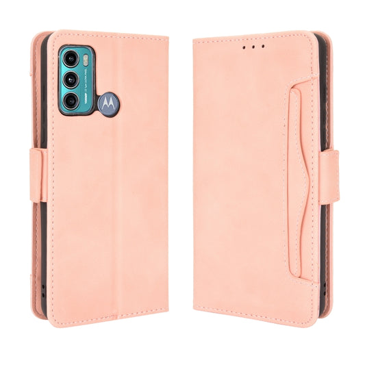 For Motorola Moto G40 Fusion / Moto G60 Skin Feel Calf Pattern Horizontal Flip Leather Case with Holder & Card Slots & Photo Frame(Pink) - Motorola Cases by buy2fix | Online Shopping UK | buy2fix