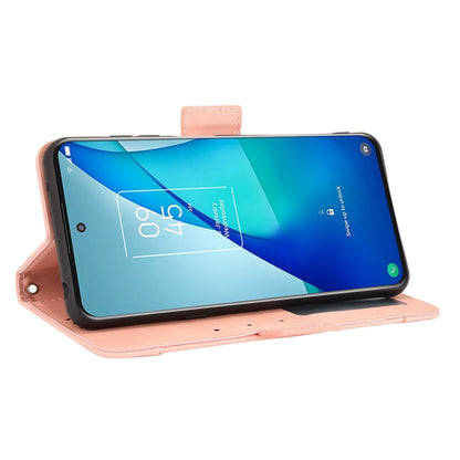 For TCL 20 5G / 20S Skin Feel Calf Pattern Horizontal Flip Leather Case with Holder & Card Slots & Photo Frame(Pink) - TCL by buy2fix | Online Shopping UK | buy2fix