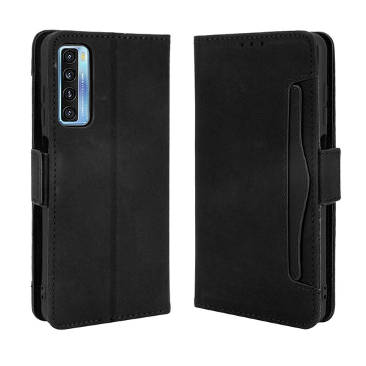 For TCL 20 5G / 20S Skin Feel Calf Pattern Horizontal Flip Leather Case with Holder & Card Slots & Photo Frame(Black) - TCL by buy2fix | Online Shopping UK | buy2fix