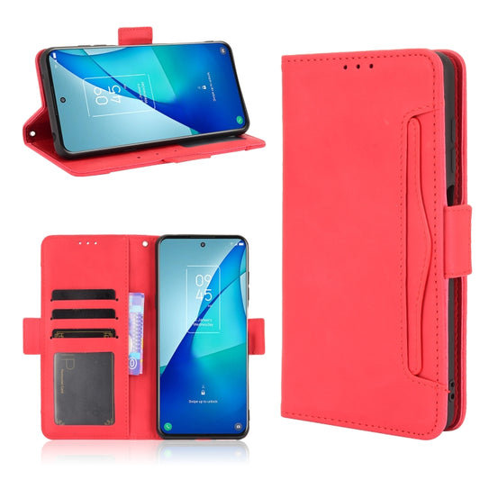 For TCL 20 5G / 20S Skin Feel Calf Pattern Horizontal Flip Leather Case with Holder & Card Slots & Photo Frame(Red) - TCL by buy2fix | Online Shopping UK | buy2fix