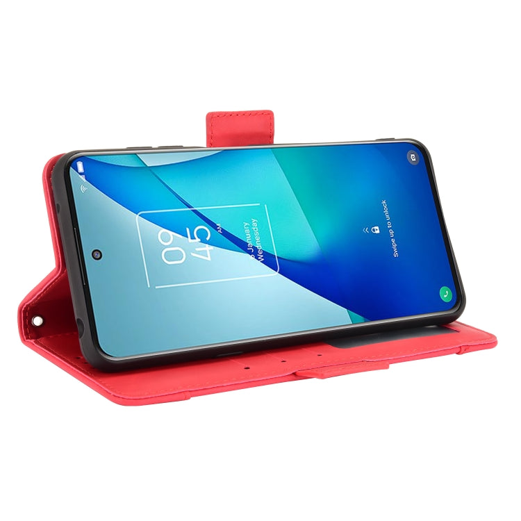 For TCL 20 5G / 20S Skin Feel Calf Pattern Horizontal Flip Leather Case with Holder & Card Slots & Photo Frame(Red) - TCL by buy2fix | Online Shopping UK | buy2fix