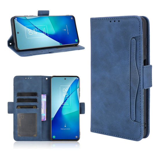 For TCL 20 5G / 20S Skin Feel Calf Pattern Horizontal Flip Leather Case with Holder & Card Slots & Photo Frame(Blue) - TCL by buy2fix | Online Shopping UK | buy2fix