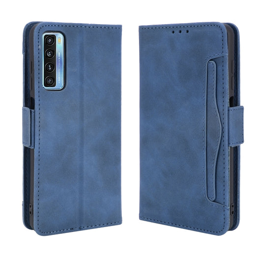 For TCL 20 5G / 20S Skin Feel Calf Pattern Horizontal Flip Leather Case with Holder & Card Slots & Photo Frame(Blue) - TCL by buy2fix | Online Shopping UK | buy2fix