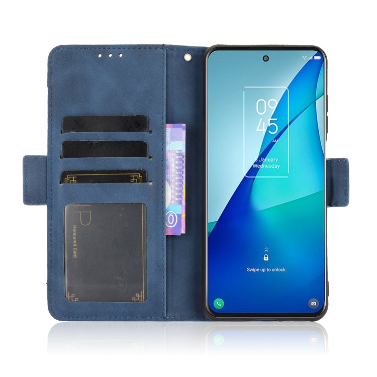 For TCL 20 5G / 20S Skin Feel Calf Pattern Horizontal Flip Leather Case with Holder & Card Slots & Photo Frame(Blue) - TCL by buy2fix | Online Shopping UK | buy2fix